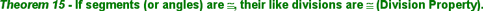 Division Property (Theorem 15)